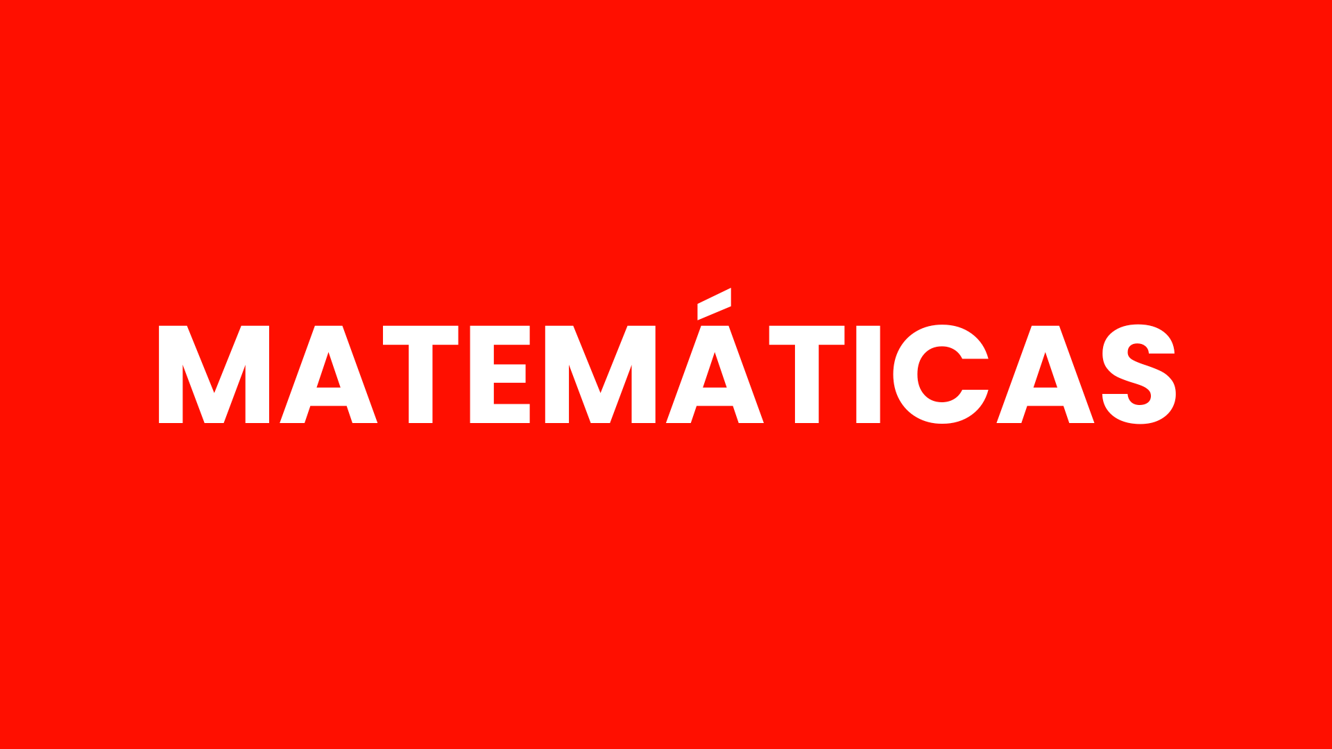 Matemáticas
